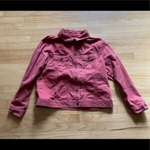 LL BEAN WOMENS “JEAN” JACKET SIZE L MINT